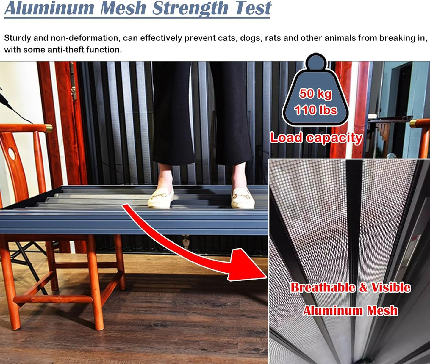 Folding Accordion Single Door Screen
